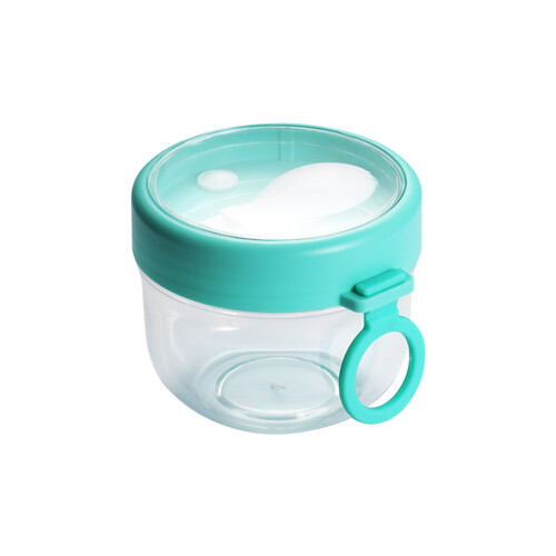 PC Overnight Oats Jar with Spoon & Silicone Handle600ml