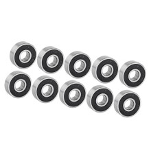 608-2RS Ball Bearings 10PCS Rubber Sealed Deep Groove Alloy for DIY Projects