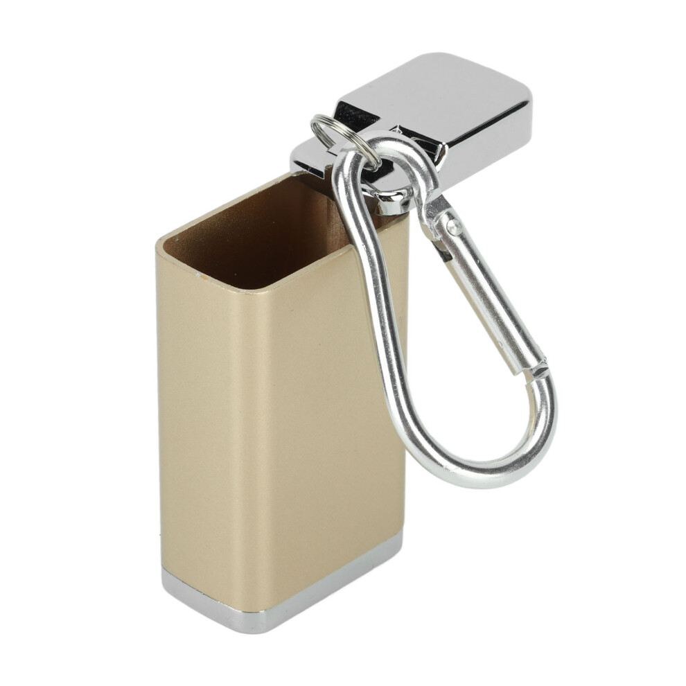 Gold/Light Zinc Alloy Portable Mini Cigarette Ashtray 30X56mm Weight