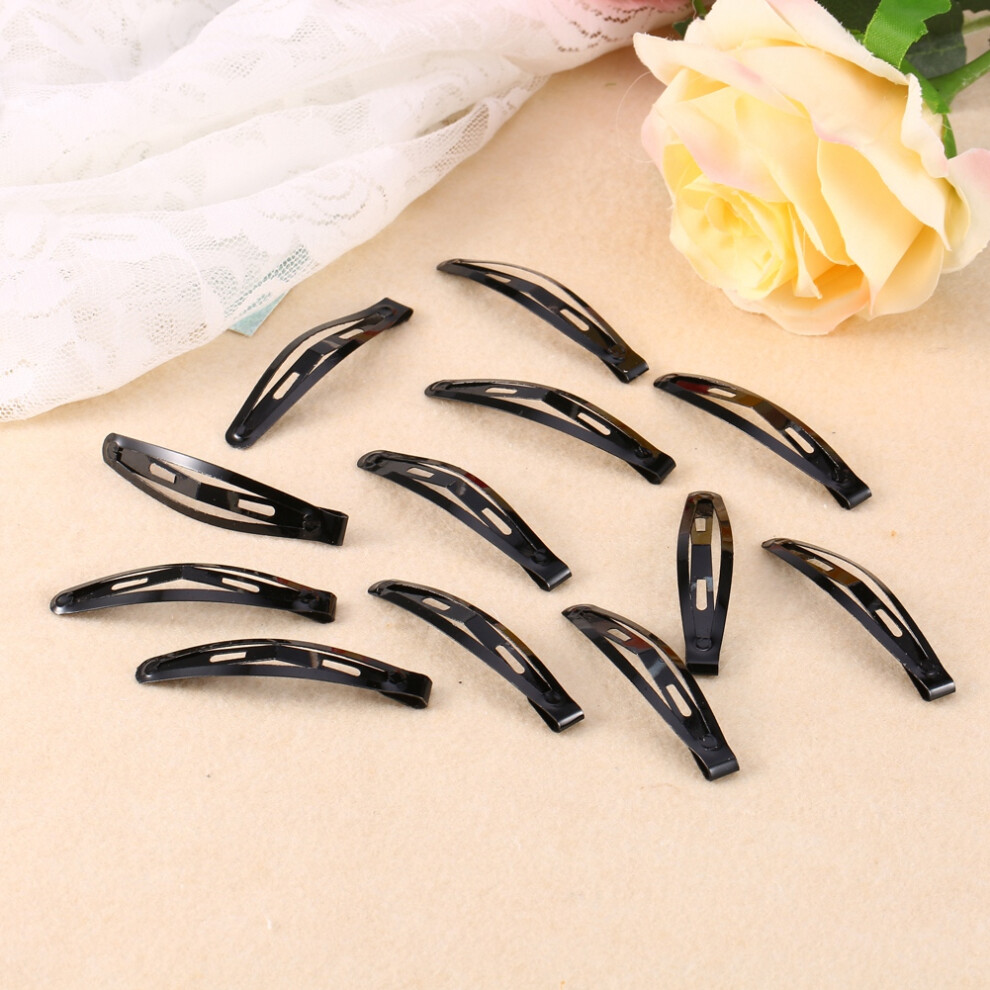 12PCS Snap Hair Clips for Girls