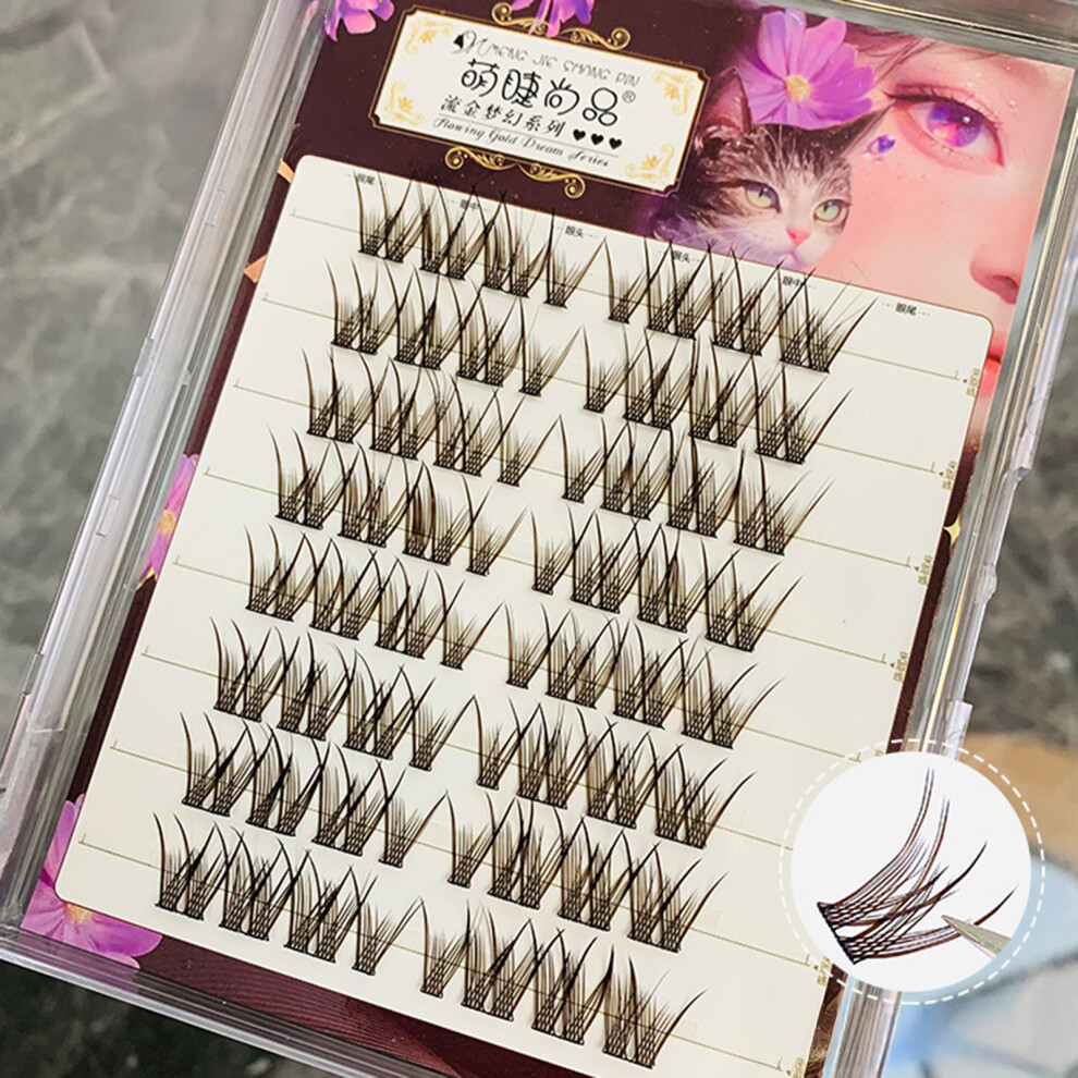 Hue-Grain Natural Wispy Lash Clusters For Daily Use