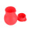 Soft Silicone Chocolate Melting Pot Mold 100ml Red 9.5x6.5cm 8