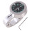 Universal Silver Waterproof Motorcycle Handlebar Mount with Glow Clock 1pc 15