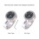 Universal Silver Waterproof Motorcycle Handlebar Mount with Glow Clock 1pc 9