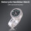 Universal Silver Waterproof Motorcycle Handlebar Mount with Glow Clock 1pc 12