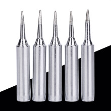 5 pcs Soldering Iron Tips Set for 936 Welding Station Kit, Durable Silver