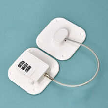 (White, Square) Easy Install Window Lock - No Punch Design