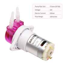 GROTHEN Pompe doseuse auto-aspirante 12V pour aquarium et laboratoire, tube en silicone de 3 mm ID