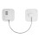 (White, Square) Easy Install Window Lock - No Punch Design 2