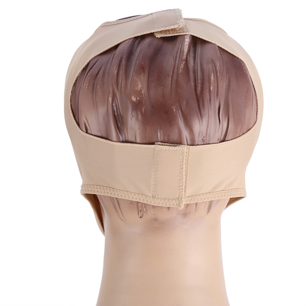 Slimming Face Mask Bandage with Elastic Fit for Slimming & Wrinkles - Khaki