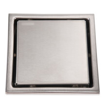 110x110mm Stainless Steel Shower Drain Square Floor Insert for Bathroom