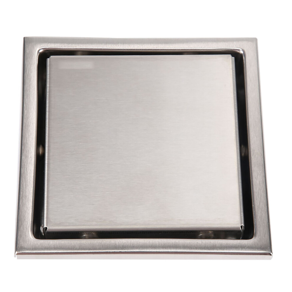110X110mm Stainless Steel Shower Drain Square Floor Insert For Bathroom 3491393024440