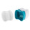 Denture Bath Box Case with Rinsing Basket, Portable PP Container 8.7x7.7cm 2