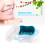 Denture Bath Box Case with Rinsing Basket, Portable PP Container 8.7x7.7cm 9