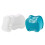 Denture Bath Box Case with Rinsing Basket, Portable PP Container 8.7x7.7cm 8