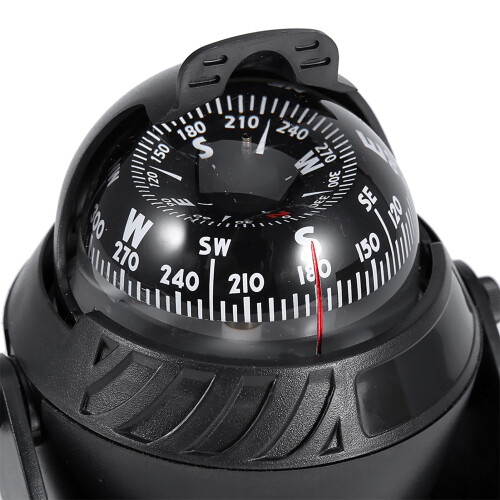 Durable ABS Electronic Compass with LED Light for Boats and Vehicles