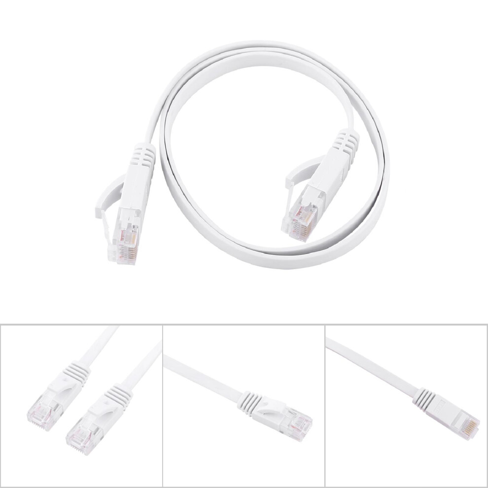 Cat6 Ethernet Patch Cable 0.5M Gigabit Utp Lan Cable White 7891393031558