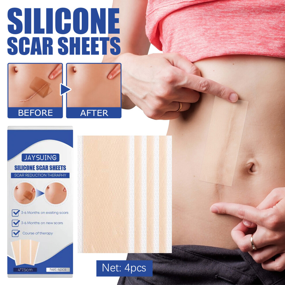 Reach-Tools 4Pcs Silicone Scar Stickers For All Scars, Safe For Moms