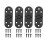 4-Pack Round Edge Hinge, Zinc Alloy, 180, for Folding 1