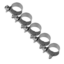 10pcs Stainless Steel Mini Fuel Line Hose Clamp 6mm-20mm Adjustable