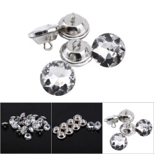 Decorative Silver Crystal Buttons for Headboard