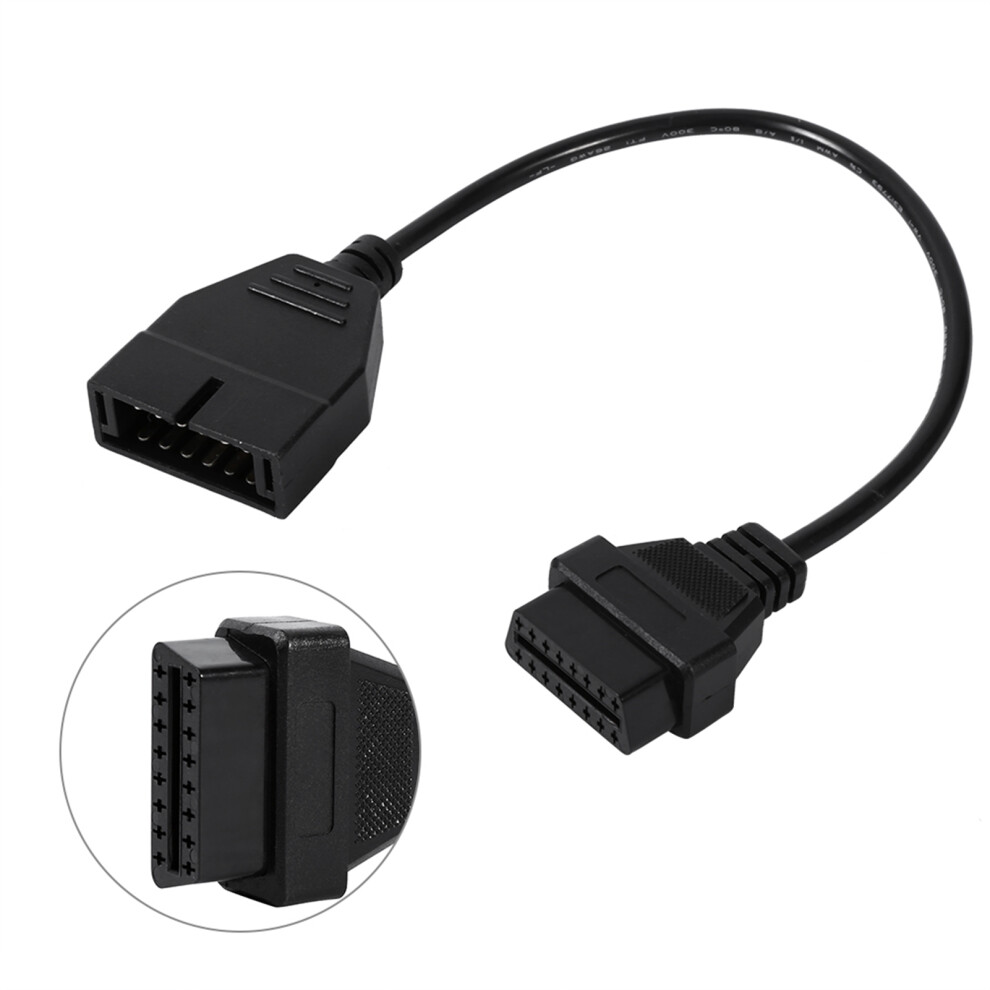 12 Pin Obd1 To 16 Pin Obd2 Car Diagnostic Connector Cable For Gm Vehicles 8791389273742