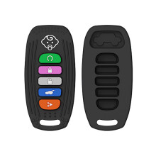 Silikon Auto-Fernbedienungsgeloschspielzeug für Babys, 9,8x4,7x1,1 cm, Schwarz