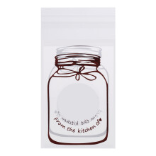 100 Pack White Plastic Packaging Bags for Cookies and Treats Gift Wrap