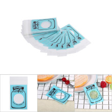 Blue Plastic Gift Bags 100pcs for Confectionery Cookies Party Packaging