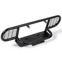 RC Crawler Front Bumper Metal for TRX4 Defender 1/10 D90 D110 with Light Mounts Durable Upgrade