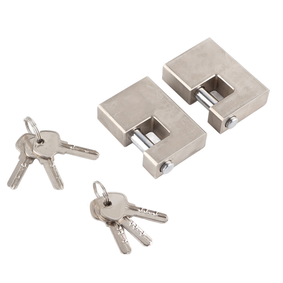 Rustproof Rectangle Padlock 6 Keys 7340572569783