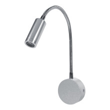 Flexible Gooseneck 1W Warm White LED Bed Light AC85-265V Reading Lamp