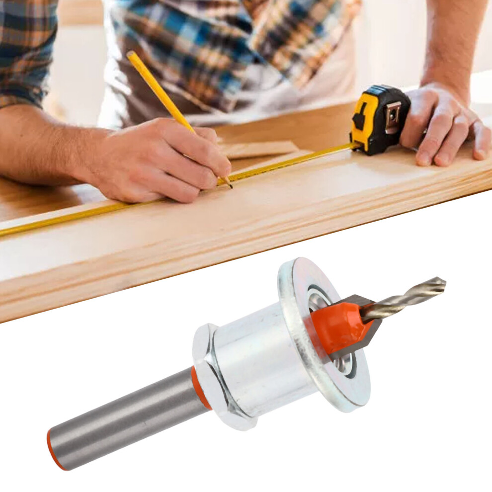 Power Tool Accessories: Countersink Drill Bit Kit Adjustable Limit Alloy Steel 7621389276300