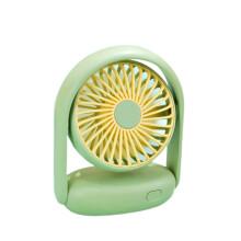 Mini ventilador portátil de ABS de 11,3 x 5,8 x 14 cm con ajuste de velocidad del viento de 2 velocidades e inclinación de 90 grados para el hogar,