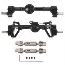 RC Car Axle Upgrade 2Pcs Front Rear Portal Axle for WPL C14 C24 C34 C44 B14 B24 Durable Drive Performance