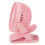 Clip-on ventilator ABS 720 rotation 3-hastighed USB/batteri lyserød 7
