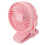 Clip-on ventilator ABS 720 rotation 3-hastighed USB/batteri lyserød 8