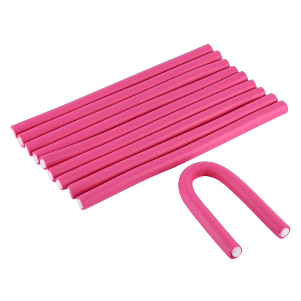 Hair Curlers Set 10Pcs Soft Bendy Rollers for Long-Lasting Curls