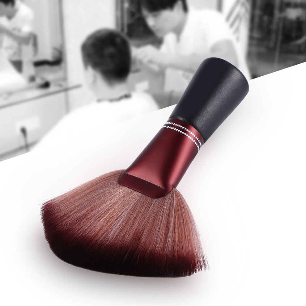 Unisex Black,Brown Professional Barber Neck Dust Clean Brush With Wood Handle Â Black & Brown