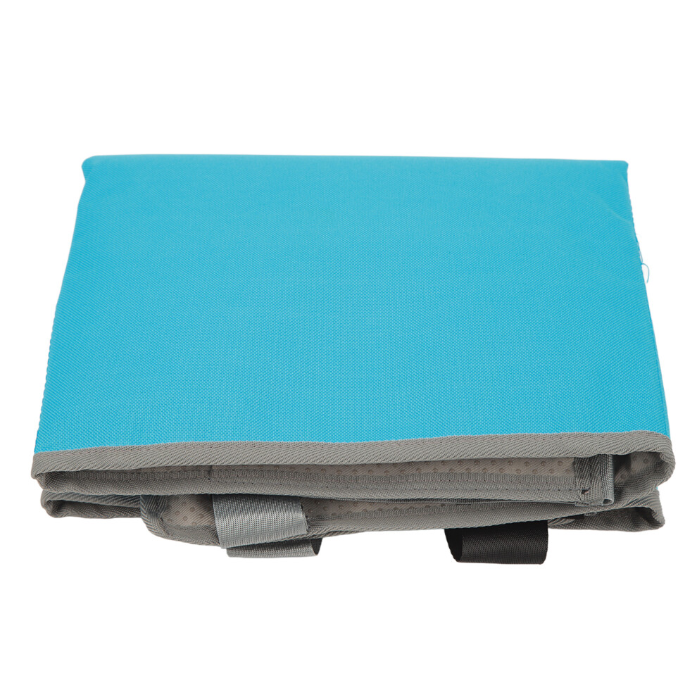 Foldable Toddler Airplane Seat Extender 77.5X44cm Portable Sky Blue