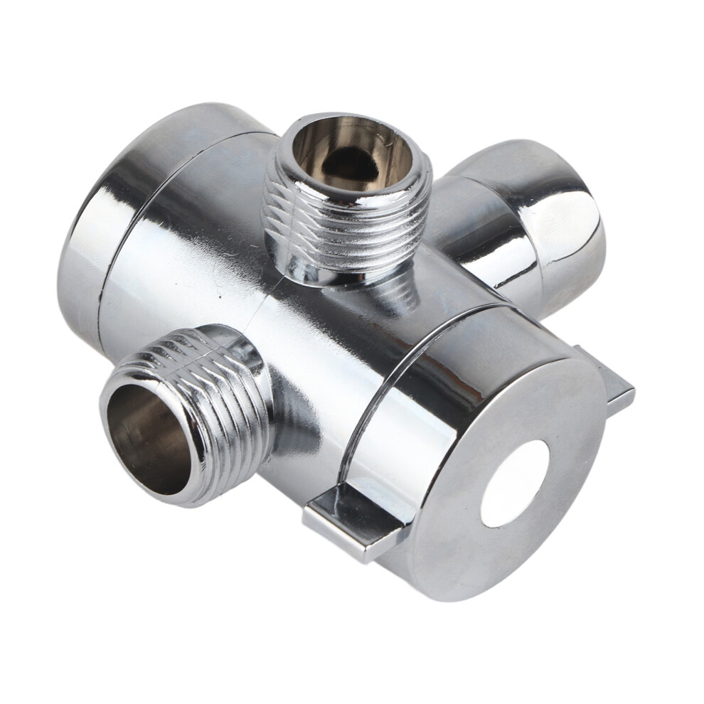 Multi Function 3-Way Shower Head Diverter Valve G1/2" Chrome Finish 7891393138059