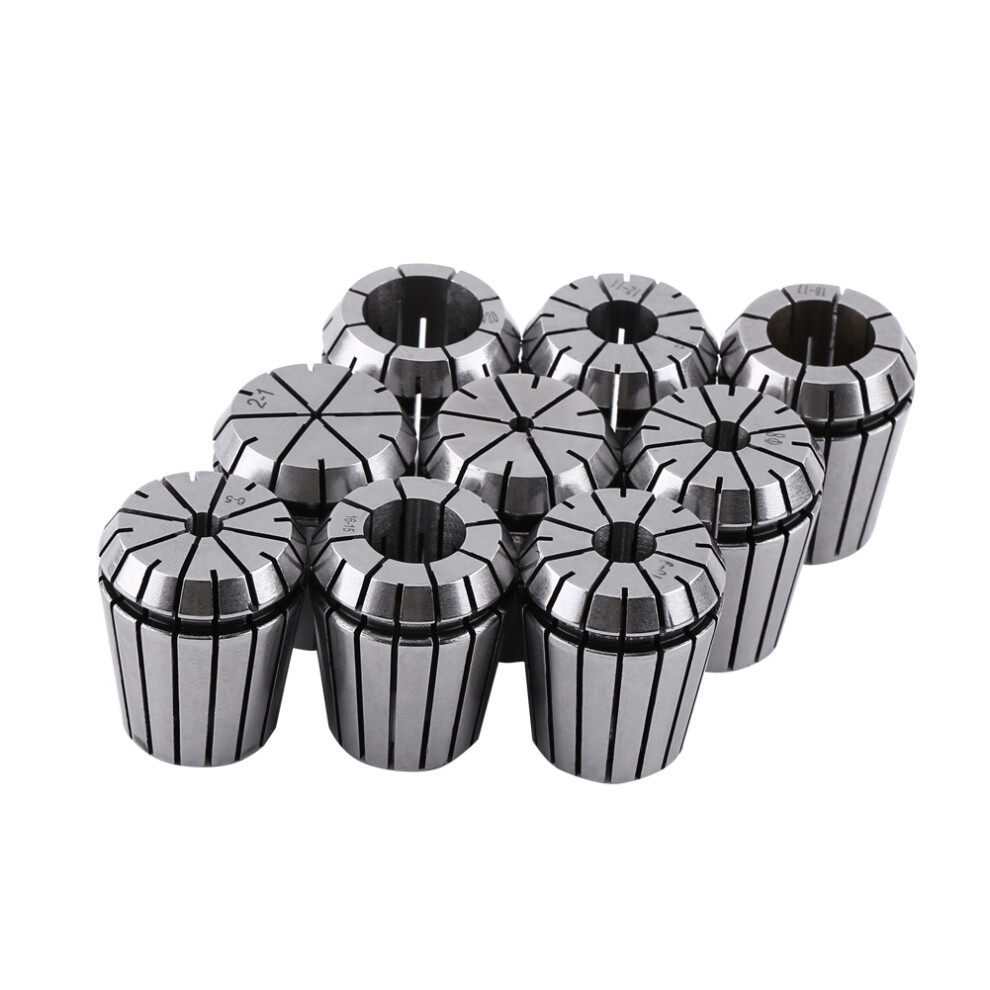 Set Of 9 Er32 Spring Collets 2-20Mm For Cnc Engraving & Milling Reliable Steel 4961393048467