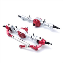 RC Car Metal Axle Front Rear Set for MN82 LC79 Truck, Durable Silver Upgrade Parts 2Pcs