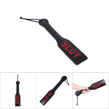 Spank Paddle PU Leather Flirt SM Whip 32x6.4cm Black & Red
