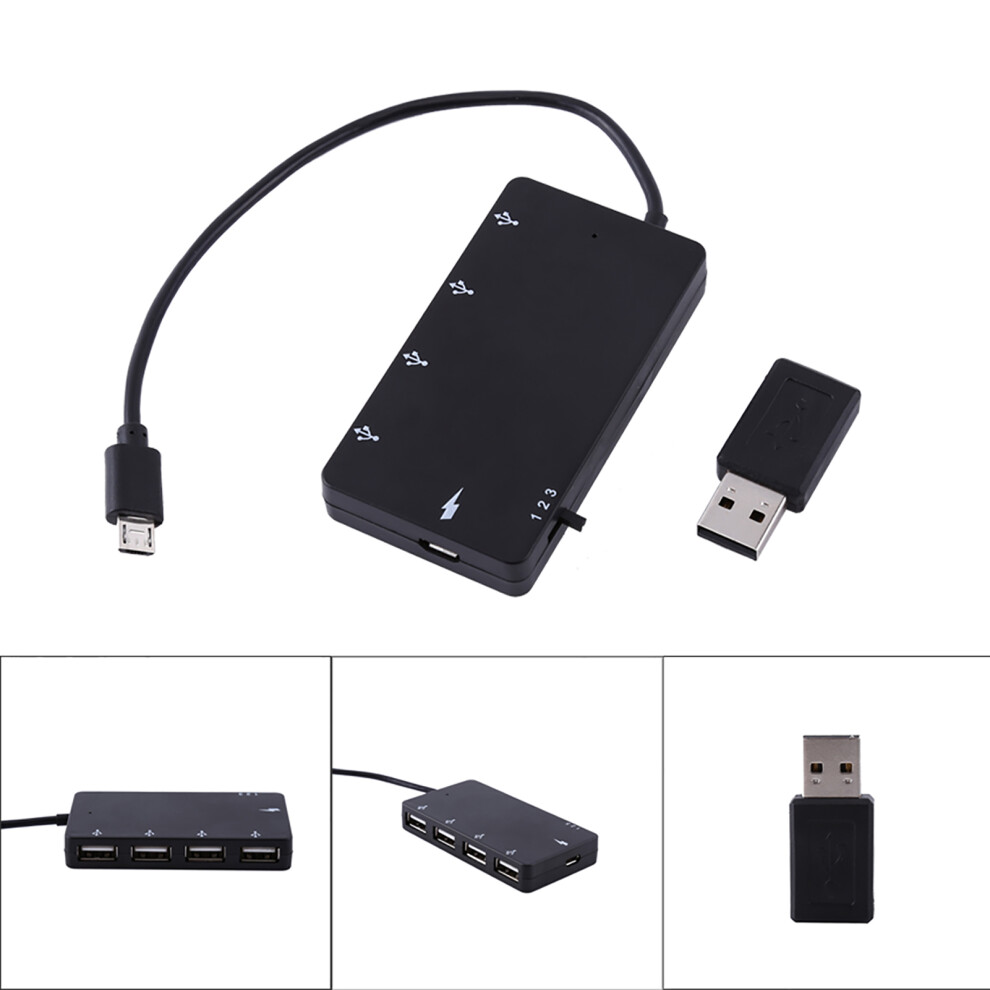 Usb 2.0 4 Port Micro Usb Hub Otg Extension 7055741752735