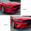 Front Bumper Lip Corner Spoiler Winglet Splitters for  Mustang MK6.5 2018-2023 Accessories Black 2
