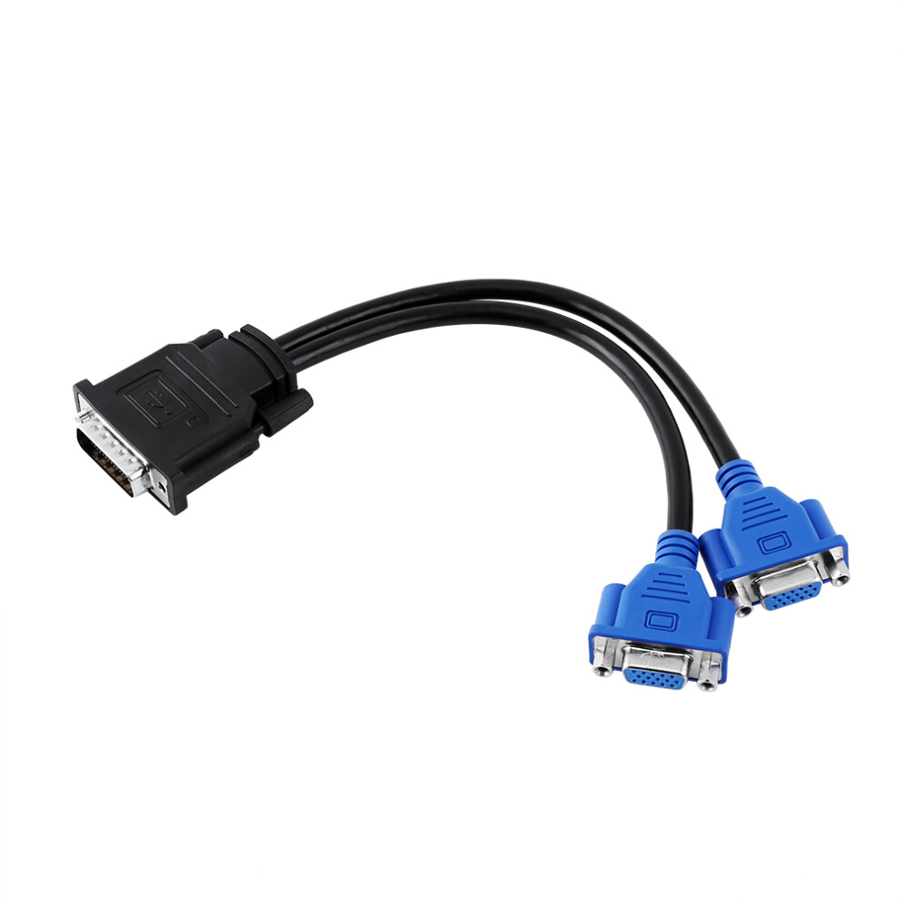 Dms-59 To Dual Vga Monitor Splitter 7790334737644