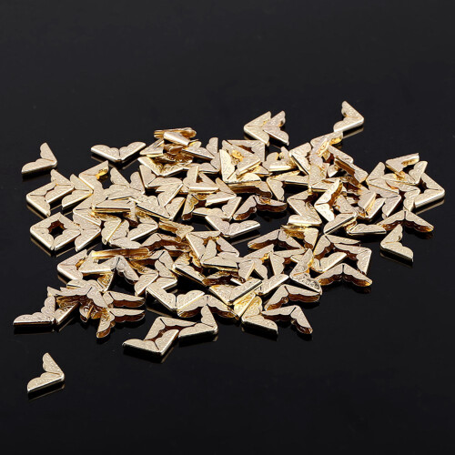100 Vintage Iron Book Corner Protectors 1