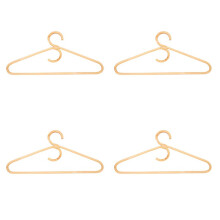 Estilo de suspensión de ropa de ratán, organizador de prendas, percha para adultos, 4 piezas