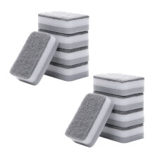 2X Hoch Effizientes Scheuer Schwamm Geschirr Tuch Reinigungs Bürste Küchen Lappen Starke Dekontaminations Geschirr Tücher